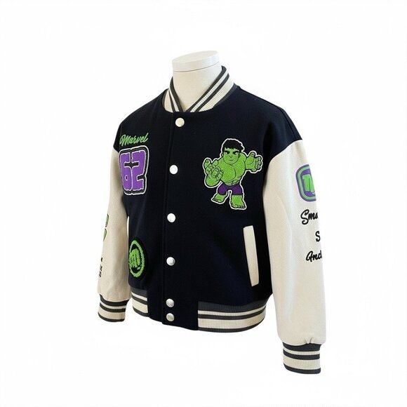 Marvel The Hulk Toddler Bomber Jacket Size 2T New - Picture 2 of 10